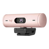 Webcam Full Hd Logitech Brio 500 - Rosa - 960-001418