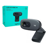 Webcam Logitech C270, Resolução Hd 720p/30fps,