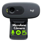 Webcam Logitech C270 Microfone Câmera Hd Online Software Cam