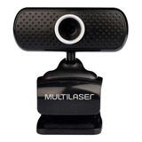 Webcam Plugplay 480p Mic Usb Preto Multilaser - Wc051