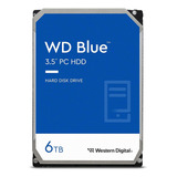 Western Digital Disco Rígido Interno Wd Blue Pc 6tb - 5400 Rpm, Sata 6 Gb/s, 256 Mb De Cache, 3,5 - Wd60ezaz