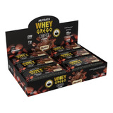 Whey Grego Bar Cx 12un (480g) - Nutrata Promoção Lançamento Sabor Coffe Cream Chocolate