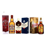 Whisky Chivas Regal 1l + Ballantine's 1l + White Horse 1l