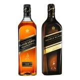 Whisky Johnnie Walker Black Label 1 L + Double Black 1 L