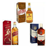 Whisky Red Label 1 L + Ballantine's 1 L + White Horse 1 L