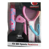 Wii Kit Sports Feminino Cor Rosa - Novo - Lacrado