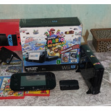 Wii U Nintendo 4 Jogos 3 Controle Com Capinha E Gamepad