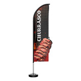 Wind Banner 3d Kit Completo Churrasco Dupla Face Modelos