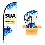 Wind Banner Dupla Face Completo Personalizado Sua Marca 4und