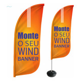 Wind Banner Dupla Face Personalizado 2,8m
