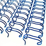 Wire O Garra Duplo Anel 5/8 Para 120fls A4 2x1 Azul 50un