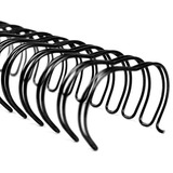 Wire-o Garra Duplo Anel 5/8 A4 2x1 120fls Preto (10un)