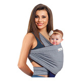 Wrap Sling Carregador De Bebê 100% Algodão Cor Cinza Mescla