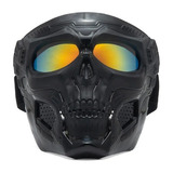 X1 Mascara Airsoft Paintball Caveira Polarizada Premium