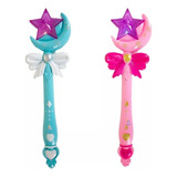 X1 Varinha Magica Encantada Fada Princesas Luz Som Brinquedo
