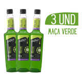 Xarope Maçã Verde Davinci Tipo Monin Drink Gin Soda 750ml 3x