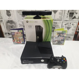 Xbox 360, 1 Controle, 2 Jogos, Kinect, 12x S/juros Original