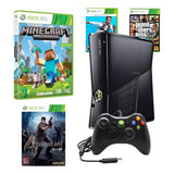 Xbox 360 500 Gb Com 47 Jogos De Brinde Forza Horizon, Need For Speed Carbon, Gta 5, Minecraft, Fifa 19, Pes 18, Entre Outros Só Não Possuí Leitor!