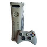 Xbox 360 Fat Branco Com 4 Jogos Originais 1 Controle Cabos 