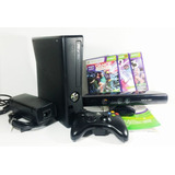 Xbox 360 Slim + Hd 250gb Com Vários Títulos 2 Controles Veja