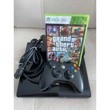 Xbox 360e Superslim + 1 Controle S/ Fio + Jogo Gta V