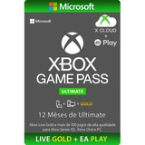 Xbox Game Pass Ultimate 12 Mêses Código De 25 Dígitos Brasil