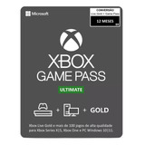 Xbox Game Pass Ultimate 12 Meses Códigos 25 Dígitos Renovar