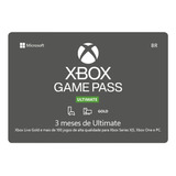Xbox Game Pass Ultimate 3 Meses Codigo 25 Digitos One Series