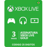 Xbox Live Gold 3 Meses -