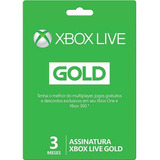 Xbox Live Gold 3 Meses -
