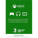 Xbox Live Gold 3 Meses Envio Imediato