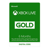 Xbox Live Gold 6 Meses -