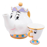 Xícara 200ml Chip E Bule 1000ml Madame Samovar Bela E A Fer