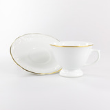 Xícara Café C/p 80 Ml Schmidt - Dec. Filetado Ouro Pomerode.