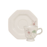 Xícara Café Com Pires 80 Ml Porcelana Schmidt - Dec. Encanto