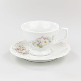 Xícara Café Com Pires 80 Ml Porcelana Schmidt - Dec. Eterna
