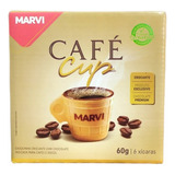 Xícara Café Cup Casquinha Comestível C/ Chocolate C/6u Marvi