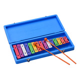 Xilofone Glockenspiel De 15 Teclas Colorido Para Educação Pr