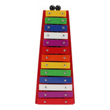 Xilofone Infantil Glockenspiel Colorido Alumínio Birch 13