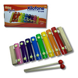 Xilofone Infantil Pedagógico 8 Notas Colorido