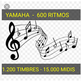 Yamaha - 600 Ritmos + 1.200 Timbres + 15,000 Midis