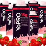 Yo Pro Morango 15g Bebida Lactea Proteica + Saúde Promoção