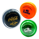 Yoyo(ioiô,yo-yo) Profissional Retrô Coca-cola 3 Unidades Pró