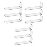 Z 9 Peças De Suporte De Fita De Parede De Acrílico, Faixas