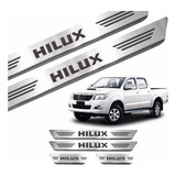 Z Kit Soleira De Porta Aço Inox Escovado Toyota Hilux 2014