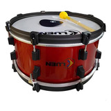 Zabumba 20x18 Dupla Afin Pele Leitosa+pad - Vermelho - Luen