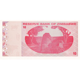 Zimbabue - 10 Dólares De 2.009