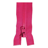 Zíper Para Jaquetas, Bolsas Extra Forte Cor Rosa Chiclete 70cm Cod X43