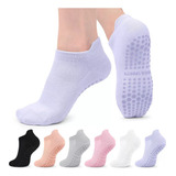 A 6 Pares De Meias Antiderrapantes Para Ioga Com