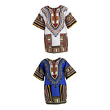 A Camisa Dashiki Masculina De 2 Peças  Roupa Hippie Africana